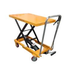 hand movable truck with scissor lift table